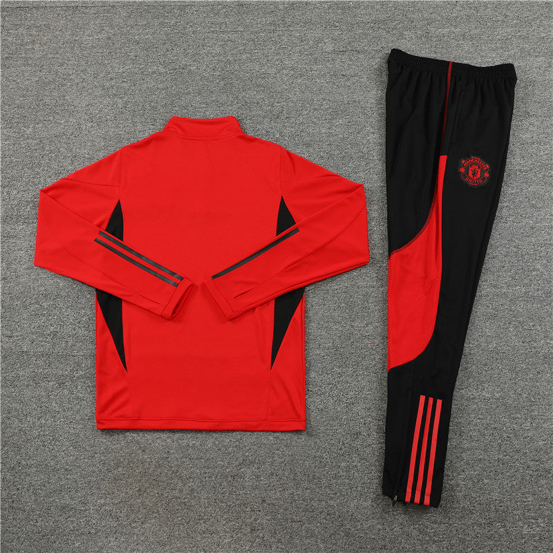 Conjunto Treino Manchester United 23/24 - Adidas Vermelha