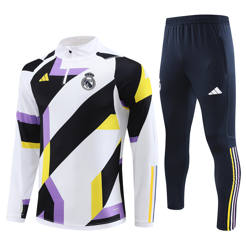 Conjunto Treino Real Madrid 23/24 - Adidas Branca