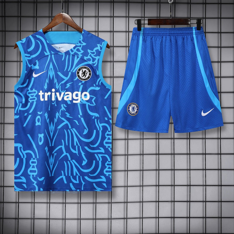 Kit Treino Chelsea Azul 23/24 - Nike Masculina