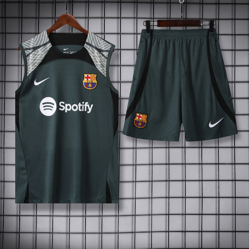 Kit Treino Barcelona Verde 23/24 - Nike Masculina