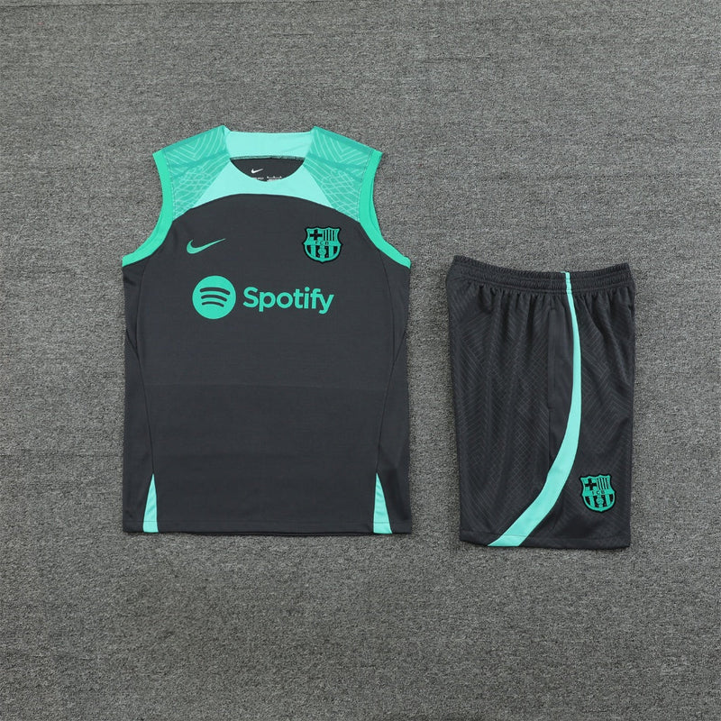 Kit Treino Barcelona Preto 23/24 - Nike Masculina