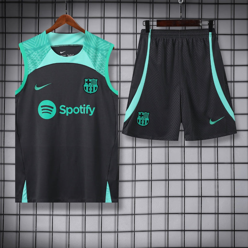 Kit Treino Barcelona Preto 23/24 - Nike Masculina