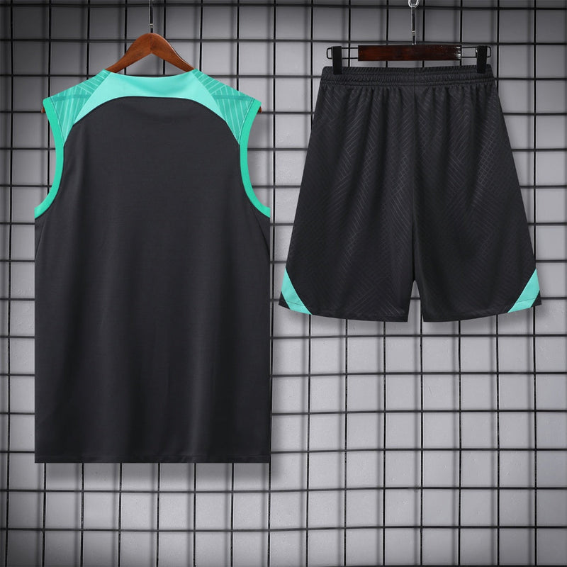 Kit Treino Barcelona Preto 23/24 - Nike Masculina