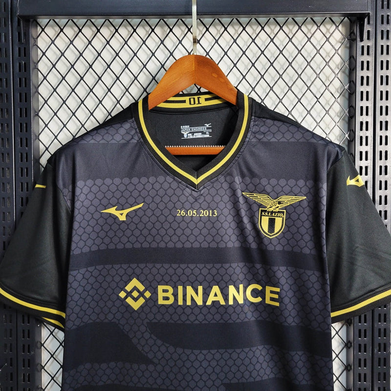 Camisa Lazio 10º Aniversario Black 23/24 - Mizuno Torcedor Masculina - Lançamento