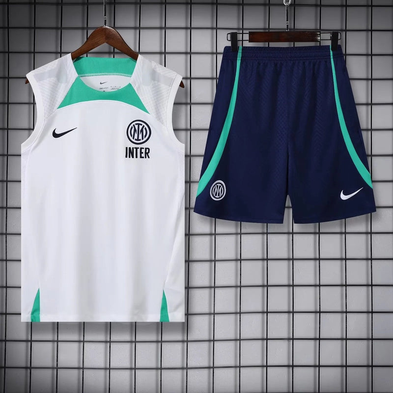 Kit Treino Inter De Milão Branco 23/24 - Nike Masculina